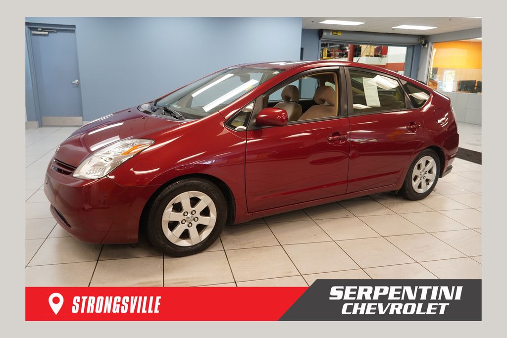 Red 2004 Toyota Prius Hatchback Front-Wheel Drive Continuously Variable Transmission