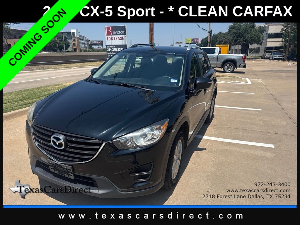 Jet Black Mica 2016 Mazda CX-5 SUV / Crossover Front-Wheel Drive 6-Speed Automatic