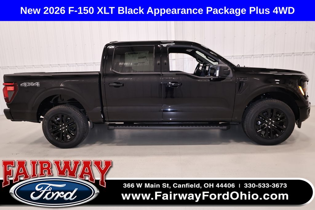 Agate Black Metallic 2026 Ford F-150 Pickup Truck Four-Wheel Drive Automatic
