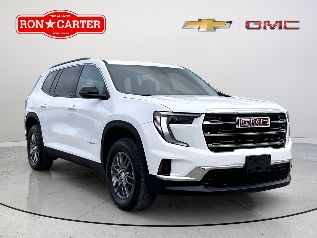 Summit White 2025 GMC Acadia SUV / Crossover Four-Wheel Drive 8-Speed Automatic