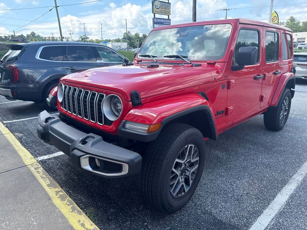 Red Clearcoat 2025 Jeep Wrangler SUV / Crossover Four-Wheel Drive 8-Speed Automatic