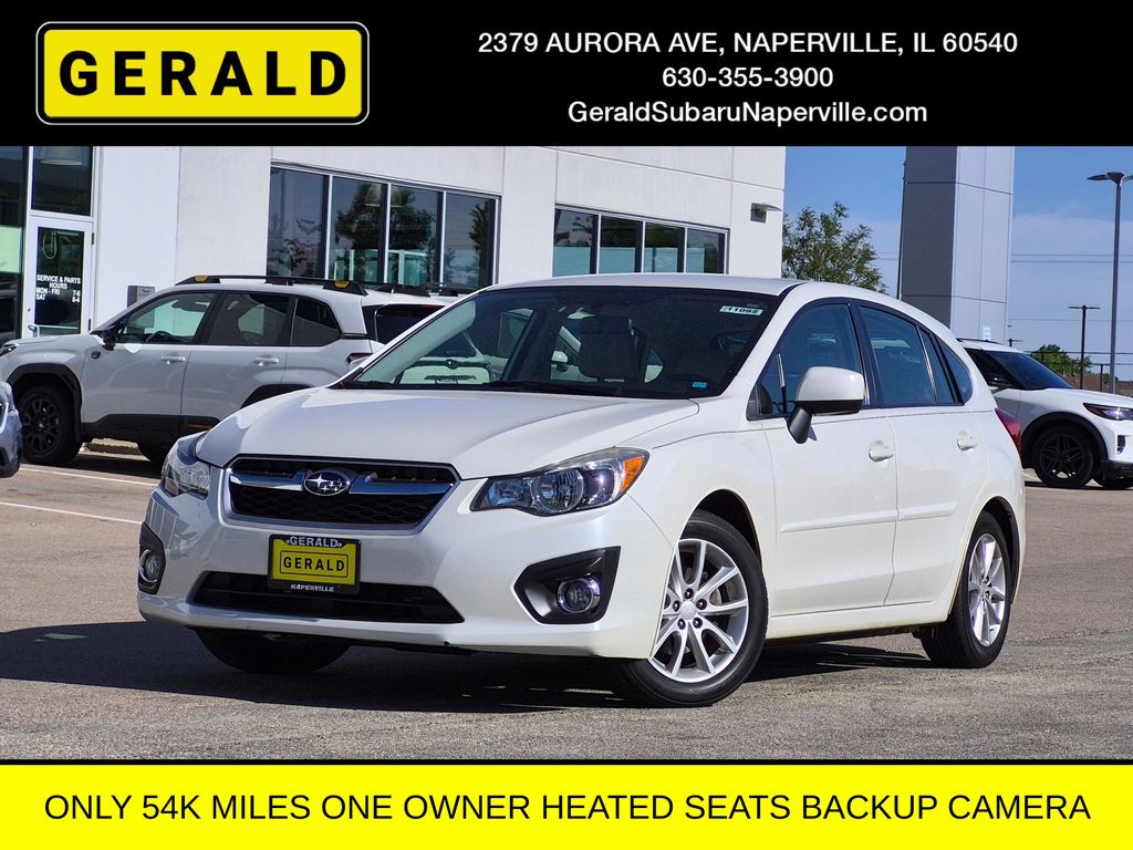 Satin White Pearl 2013 Subaru Impreza 2.0i Premium Hatchback Hatchback All-Wheel Drive Continuously Variable Transmission