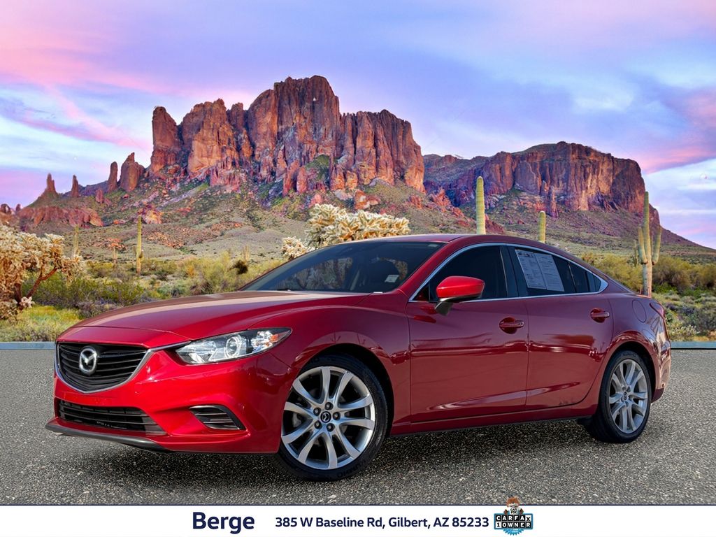 Red Metallic 2014 Mazda MAZDA6 Sedan Front-Wheel Drive 6-Speed Automatic