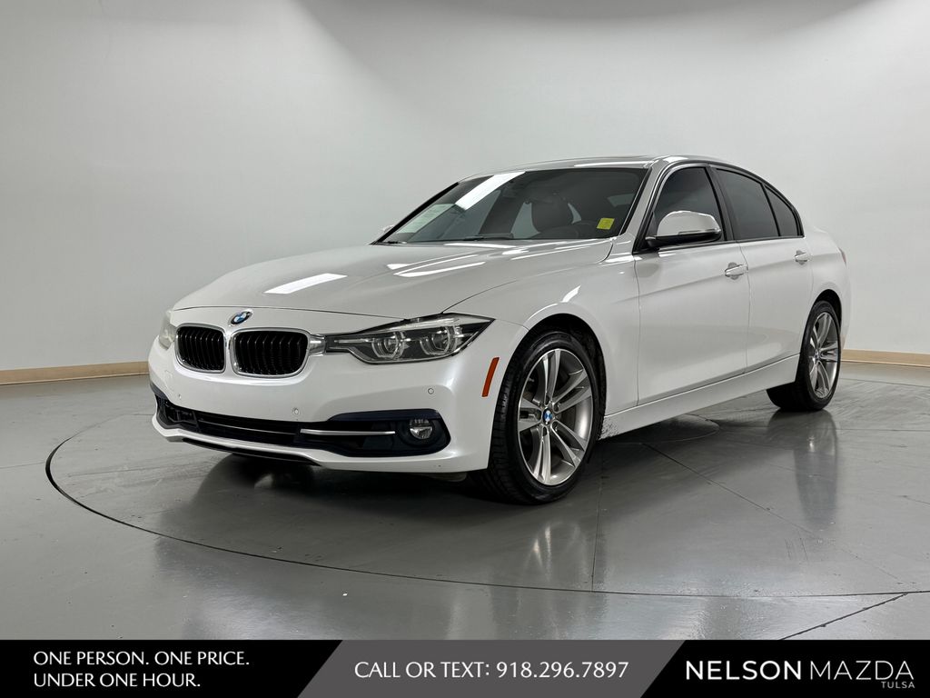 White Metallic 2016 BMW 3 Series Sedan Rear-Wheel Drive 8-Speed Automatic