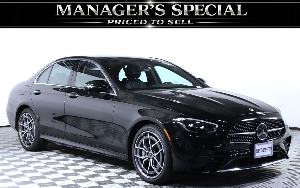 Black 2022 Mercedes-Benz E-Class Sedan All-Wheel Drive 9-Speed Automatic