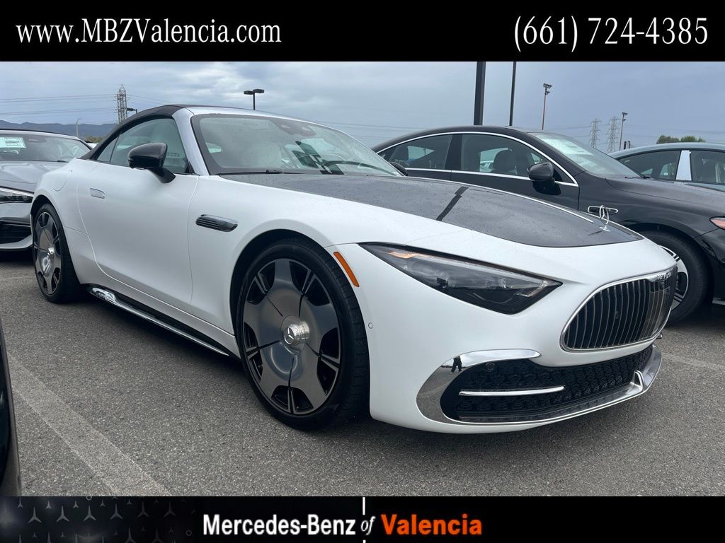 MANUFAKTUR Moonlight White Magno (White Ambiance) 2026 Mercedes-Benz SL-Class Convertible All-Wheel Drive 9-Speed Automatic