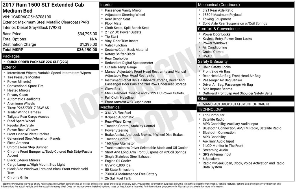 Certified Used 2017 Gray Ram SLT image 5