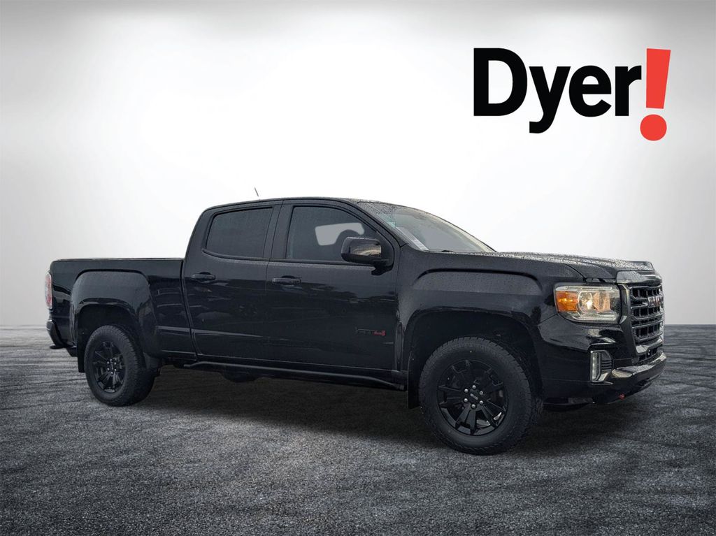 Onyx Black 2022 GMC Canyon Pickup Truck Four-Wheel Drive 8-Speed Automatic