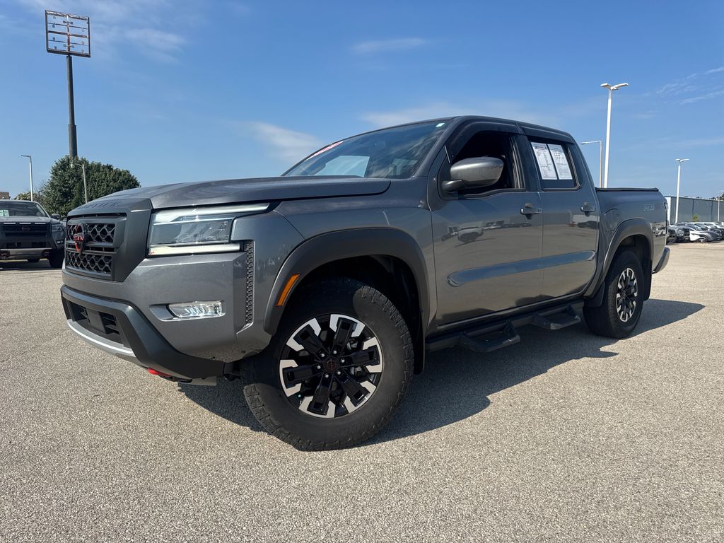 Gray (Gun Metallic) 2024 Nissan Frontier Pickup Truck Four-Wheel Drive 9-Speed Automatic Overdrive