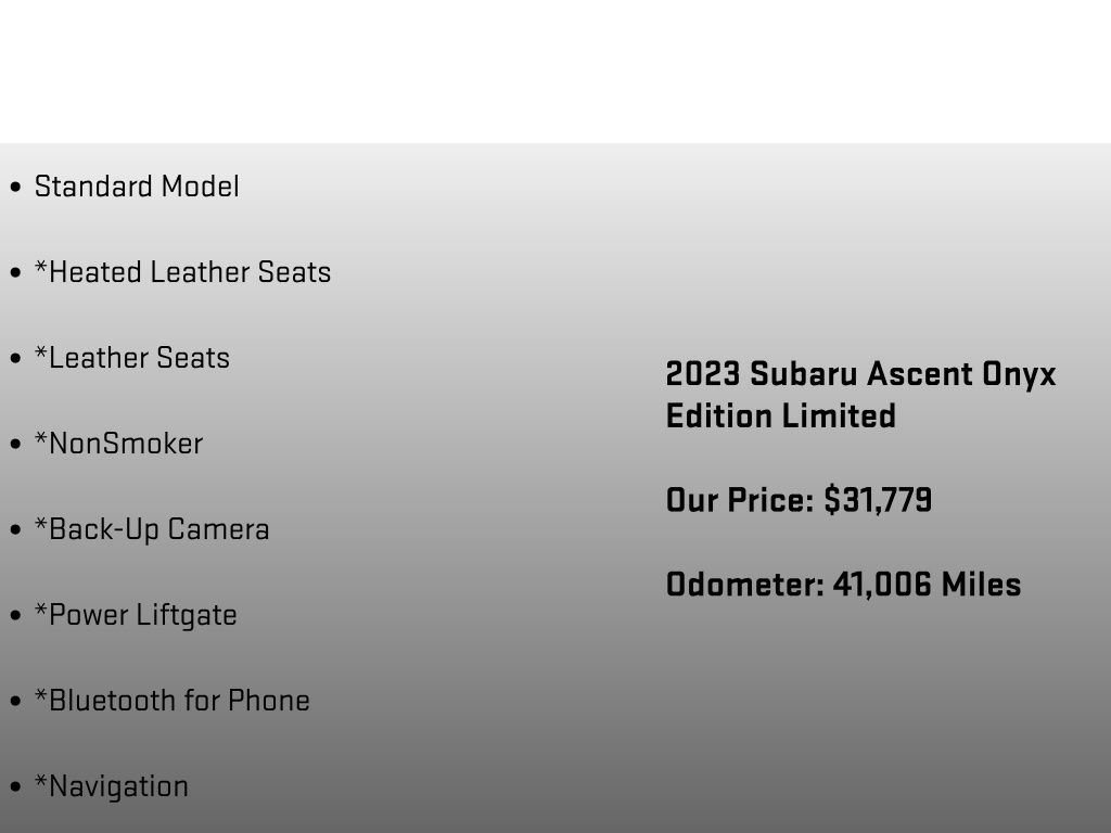 2023 Subaru Ascent Onyx Edition - 5