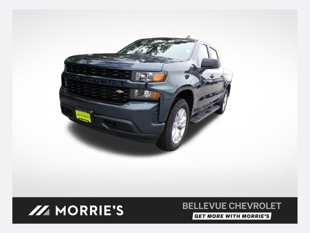 Shadow Gray Metallic 2020 Chevrolet Silverado 1500 Pickup Truck Four-Wheel Drive 6-Speed Automatic Overdrive