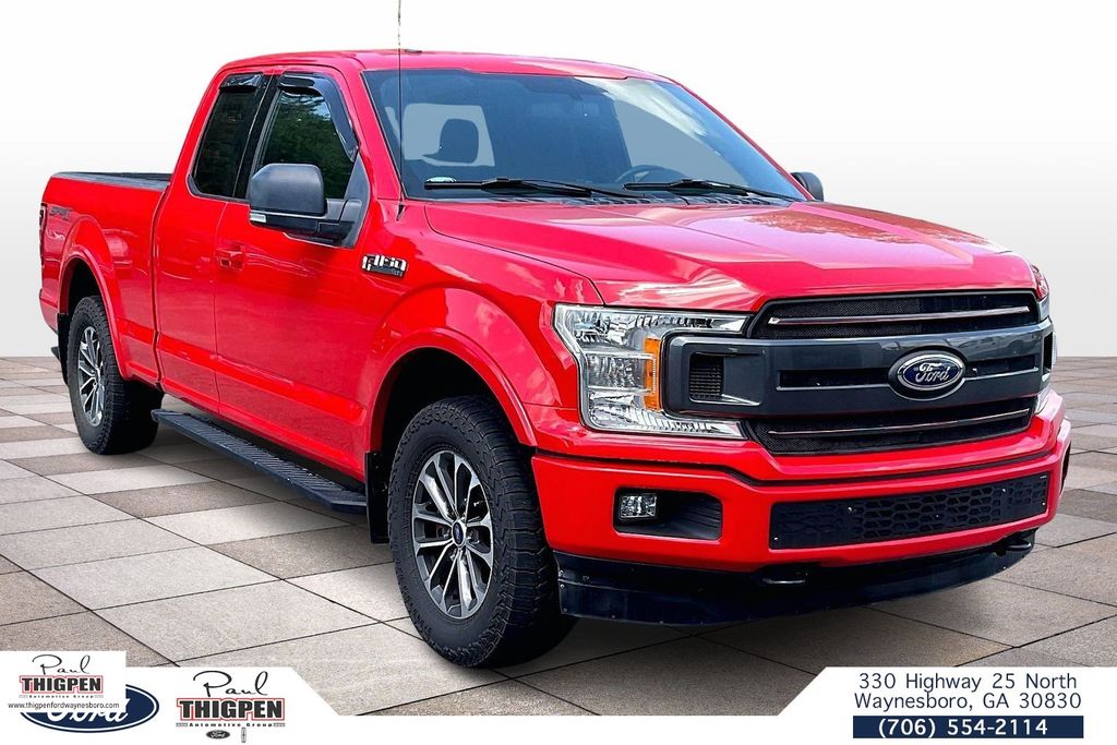 Race Red 2018 Ford F-150 XLT SuperCab 4WD Pickup Truck Four-Wheel Drive Automatic