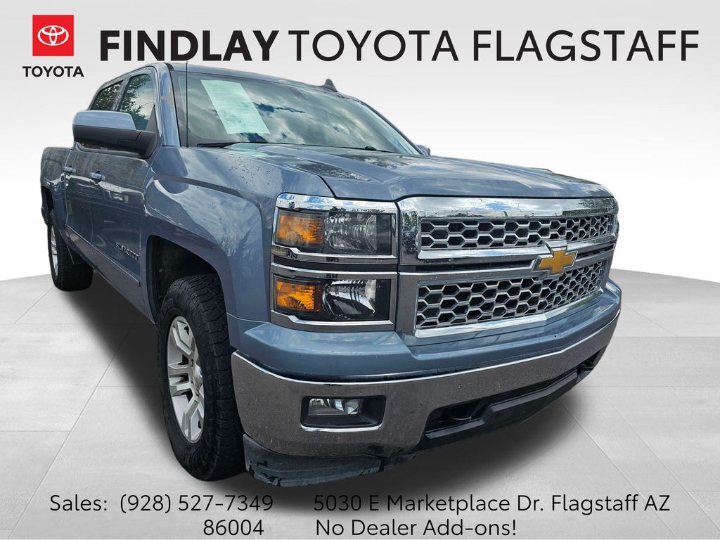 Slate Gray Metallic 2015 Chevrolet Silverado 1500 Pickup Truck Four-Wheel Drive 6-Speed Automatic Overdrive