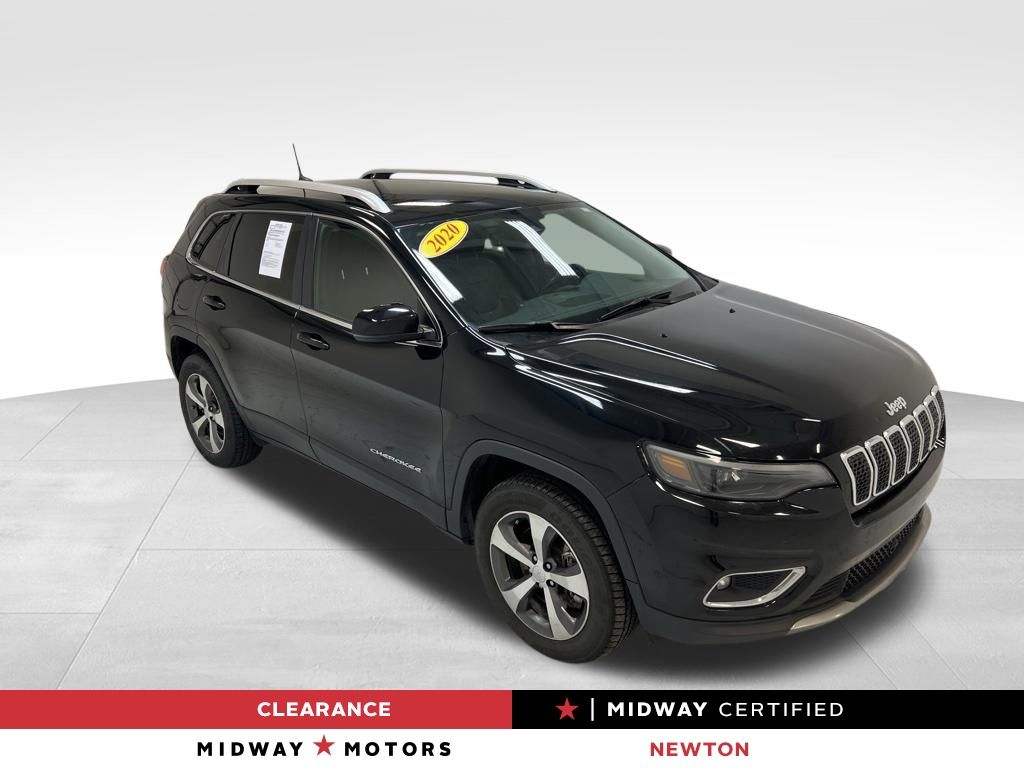 Diamond Black Crystal Pearlcoat 2020 Jeep Cherokee Limited 4WD SUV / Crossover Four-Wheel Drive 9-Speed Automatic