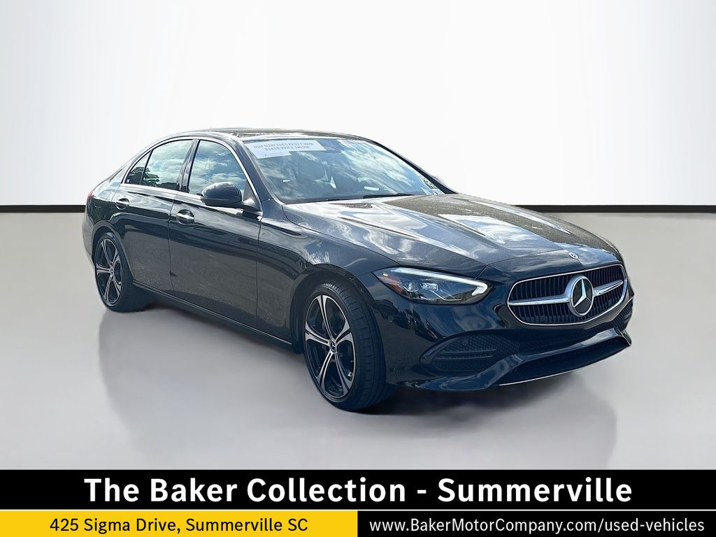 Black 2024 Mercedes-Benz C-Class Sedan Rear-Wheel Drive 9-Speed Automatic