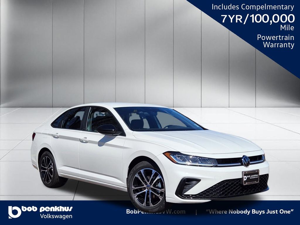 Pure White 2026 Volkswagen Jetta Sedan Front-Wheel Drive 8-Speed Automatic