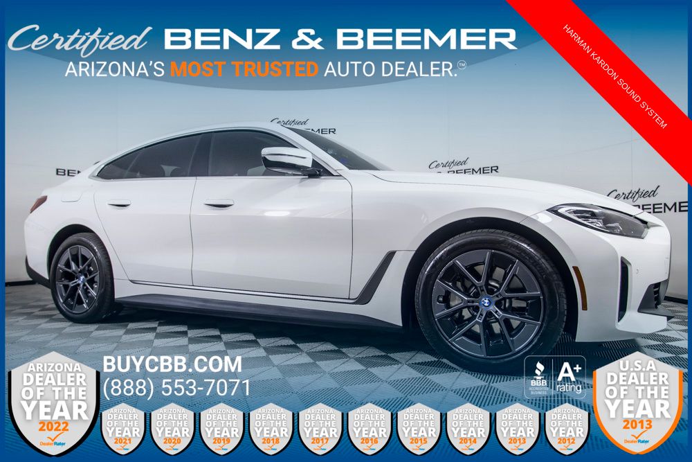 Alpine White 2023 BMW i4 eDrive35 Gran Coupe FWD Sedan Rear-Wheel Drive Automatic