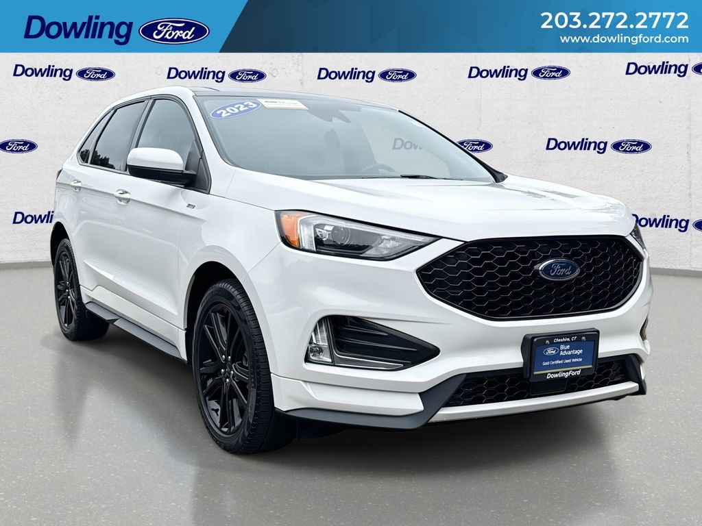 White Metallic 2023 Ford Edge SUV / Crossover All-Wheel Drive 8-Speed Automatic