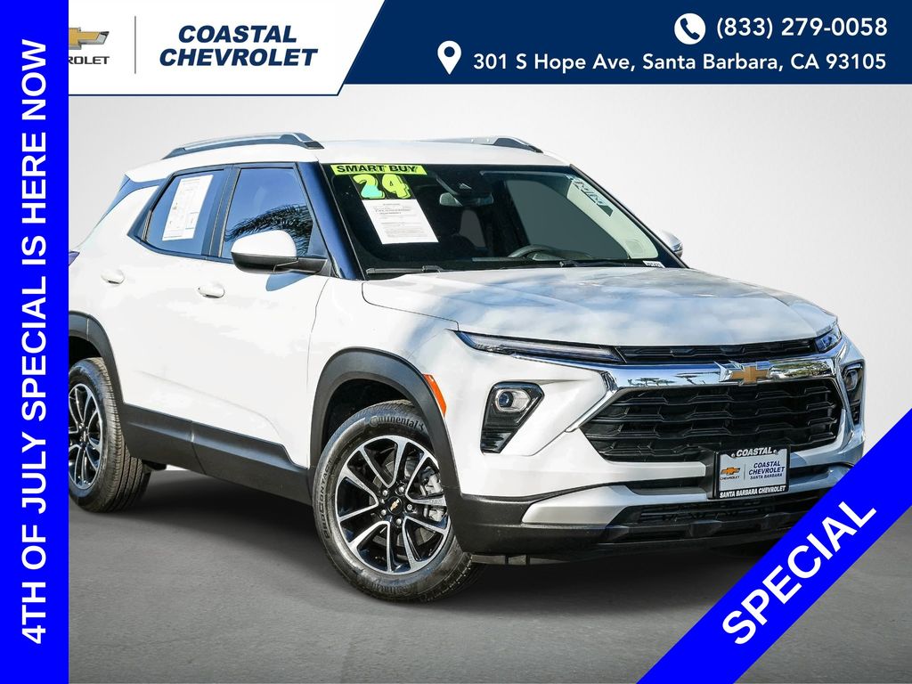 Summit White 2024 Chevrolet Trailblazer SUV / Crossover Front-Wheel Drive Continuously Variable Transmission