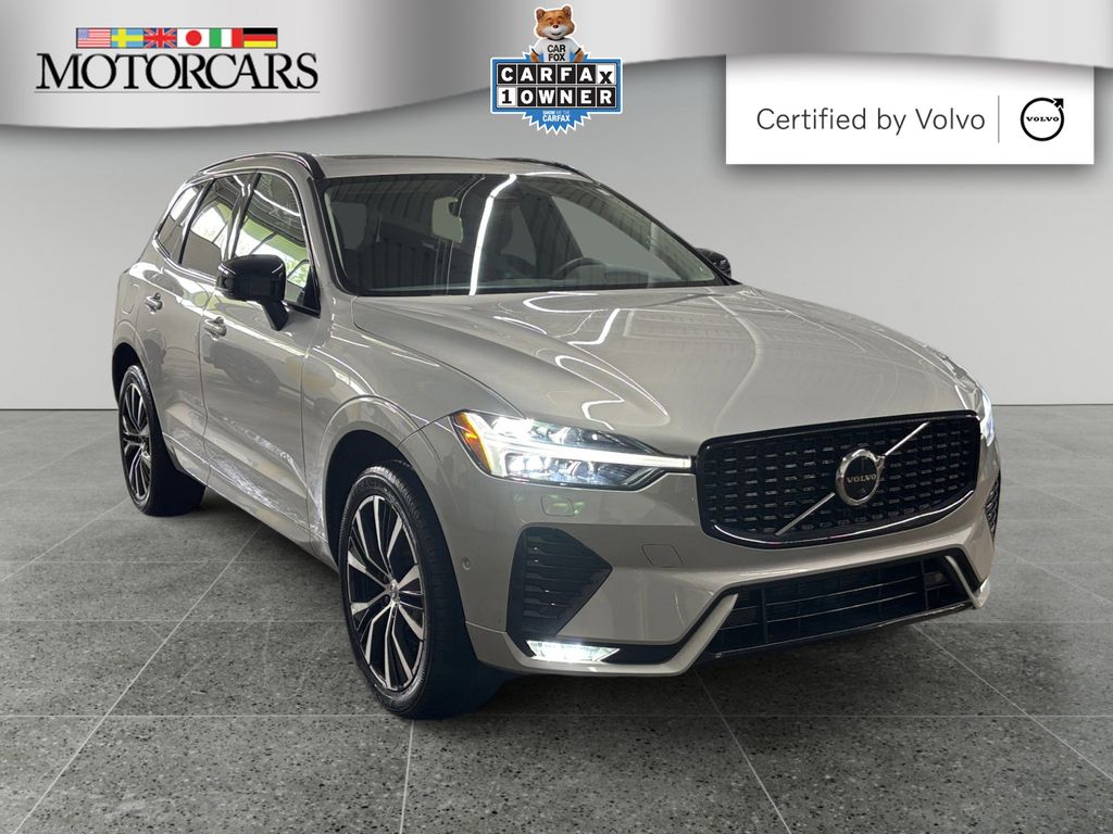 Silver / Black 2023 Volvo XC60 SUV / Crossover All-Wheel Drive Automatic