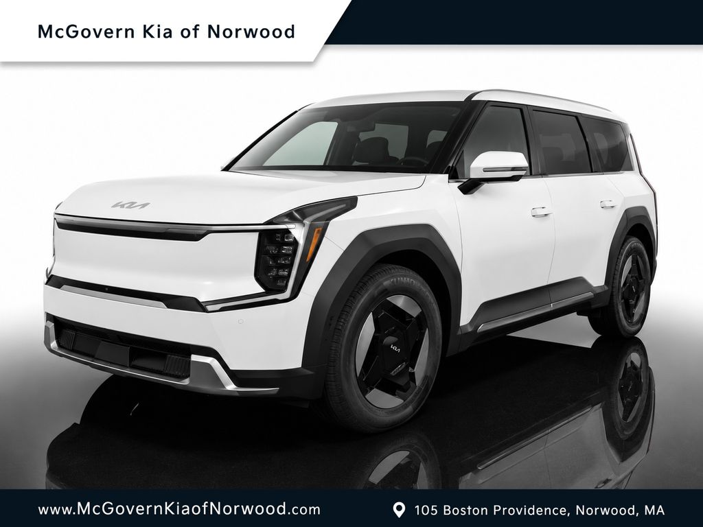 White Pearl 2026 Kia EV9 Wind AWD SUV / Crossover All-Wheel Drive 1-Speed Automatic