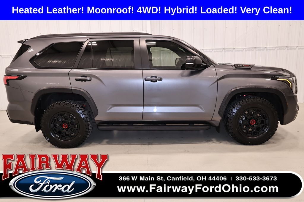 Magnetic Gray Metallic 2024 Toyota Sequoia TRD Pro 4WD SUV / Crossover Four-Wheel Drive Automatic