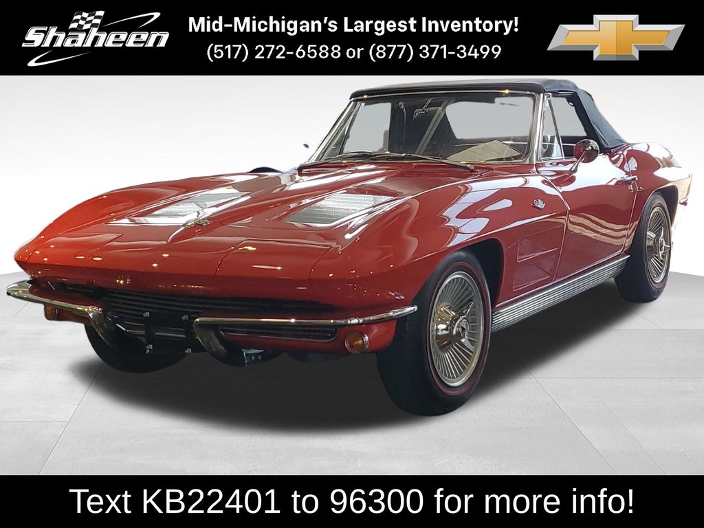 Red 1963 Chevrolet Corvette Coupe Manual