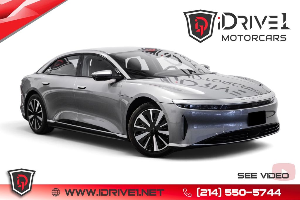 Silver 2025 Lucid Air Sedan All-Wheel Drive 1-Speed Automatic