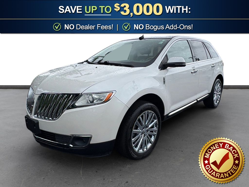 White Platinum Clearcoat Metallic 2013 Lincoln MKX FWD SUV / Crossover Front-Wheel Drive 6-Speed Automatic