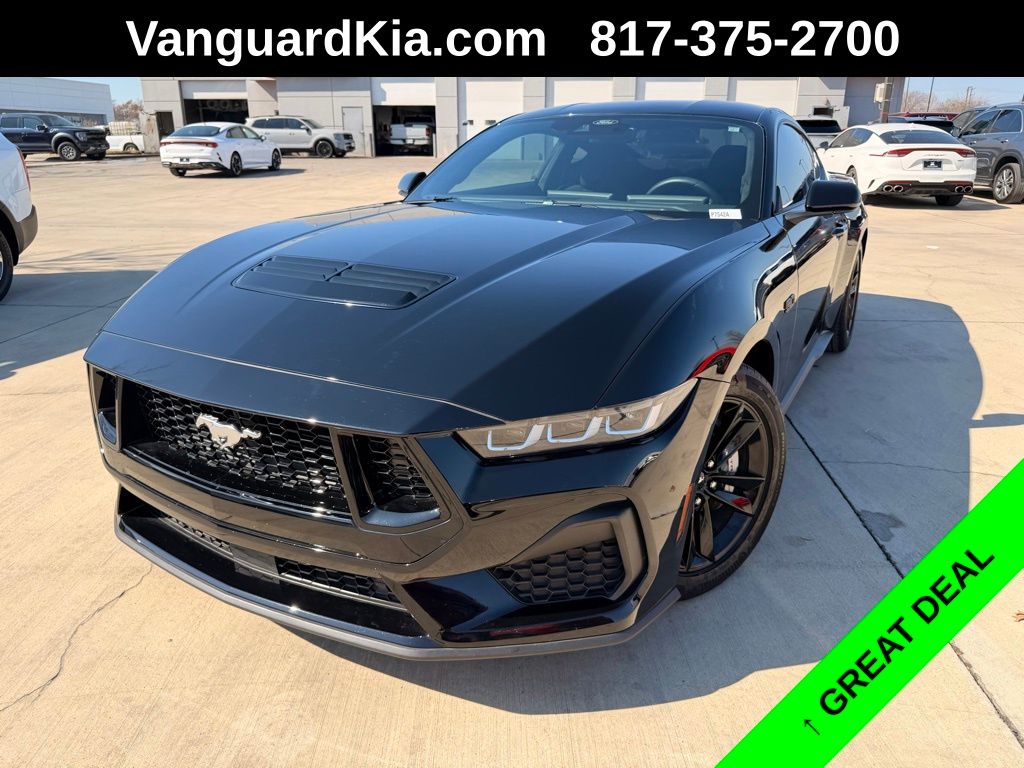 Shadow Black 2024 Ford Mustang GT Fastback RWD Coupe Rear-Wheel Drive 6-Speed Manual
