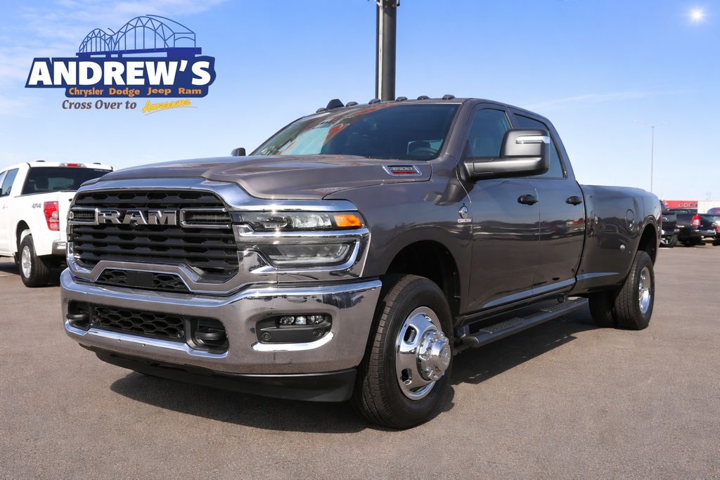 Gray (Granite Crystal Metallic Clearcoat) 2026 RAM 3500 Tradesman Crew Cab LB DRW 4WD Pickup Truck Four-Wheel Drive 8-Speed Automatic