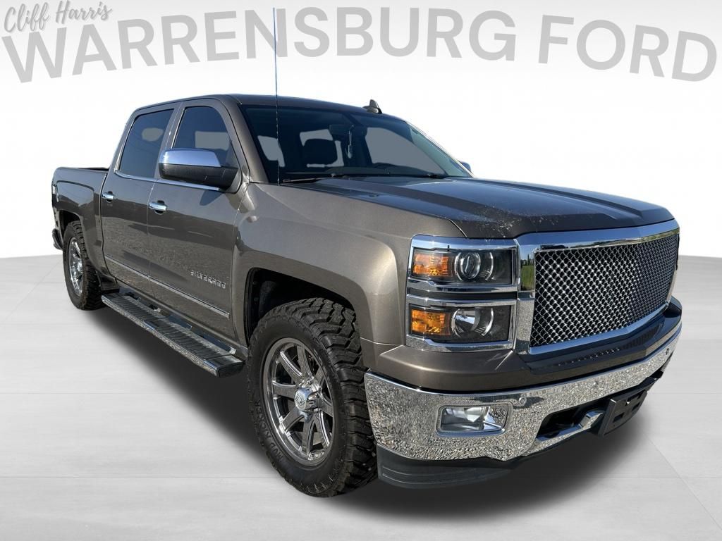 Brownstone Metallic 2015 Chevrolet Silverado 1500 Pickup Truck Four-Wheel Drive 6-Speed Automatic Overdrive