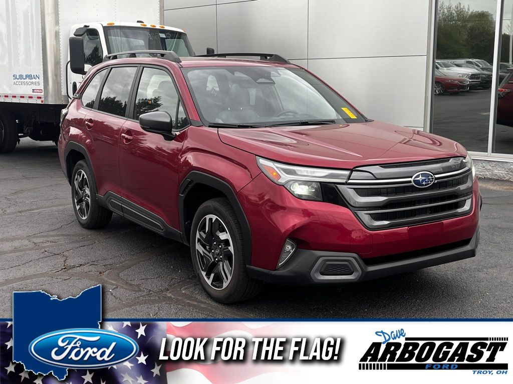 Crimson Red Pearl 2025 Subaru Forester Limited Crossover AWD SUV / Crossover All-Wheel Drive Continuously Variable Transmission