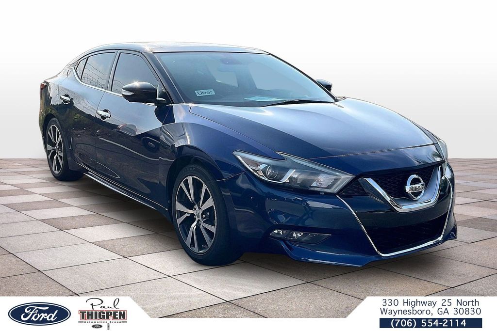 Deep Blue Pearl 2017 Nissan Maxima Sedan Front-Wheel Drive Continuously Variable Transmission