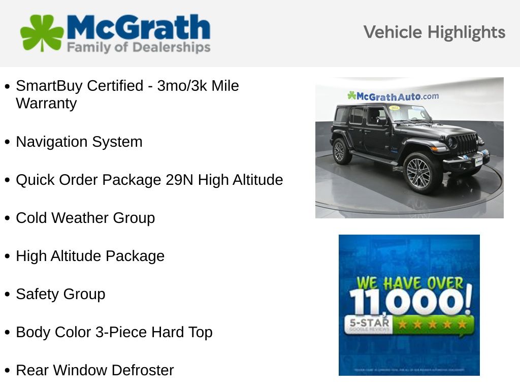 Used 2022 Black Jeep Unlimited Sahara High Altitude 4xe image 5