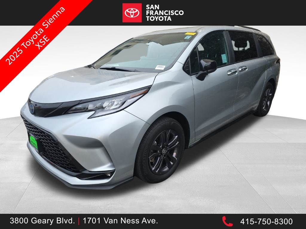 Celestial Silver Metallic 2025 Toyota Sienna Minivan All-Wheel Drive Continuously Variable Transmission