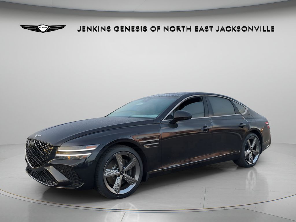 Vik Black 2025 Genesis G80 Sedan All-Wheel Drive 8-Speed Automatic