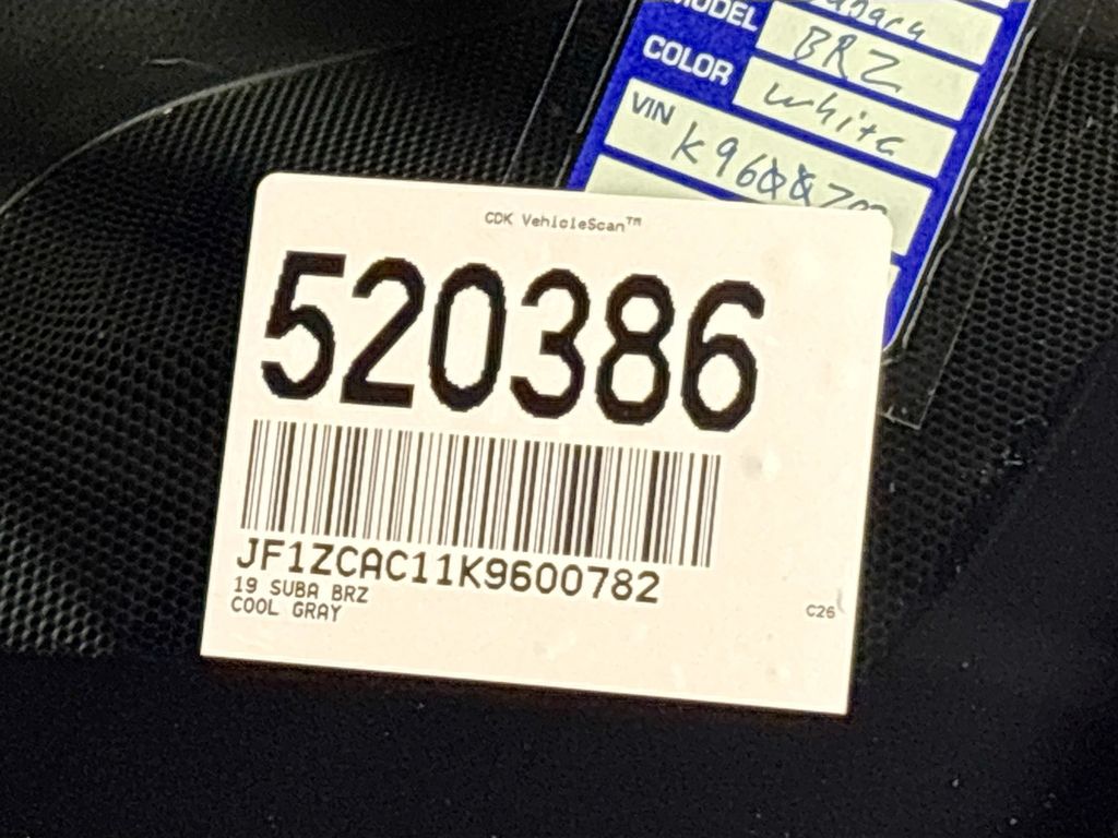 2019 Subaru BRZ Series.Gray