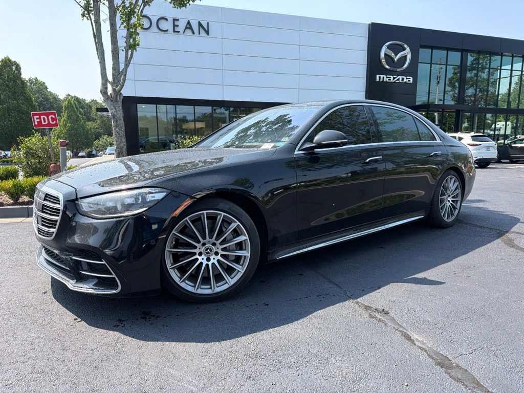 Obsidian Black Metallic 2021 Mercedes-Benz S-Class Sedan All-Wheel Drive 9-Speed Automatic