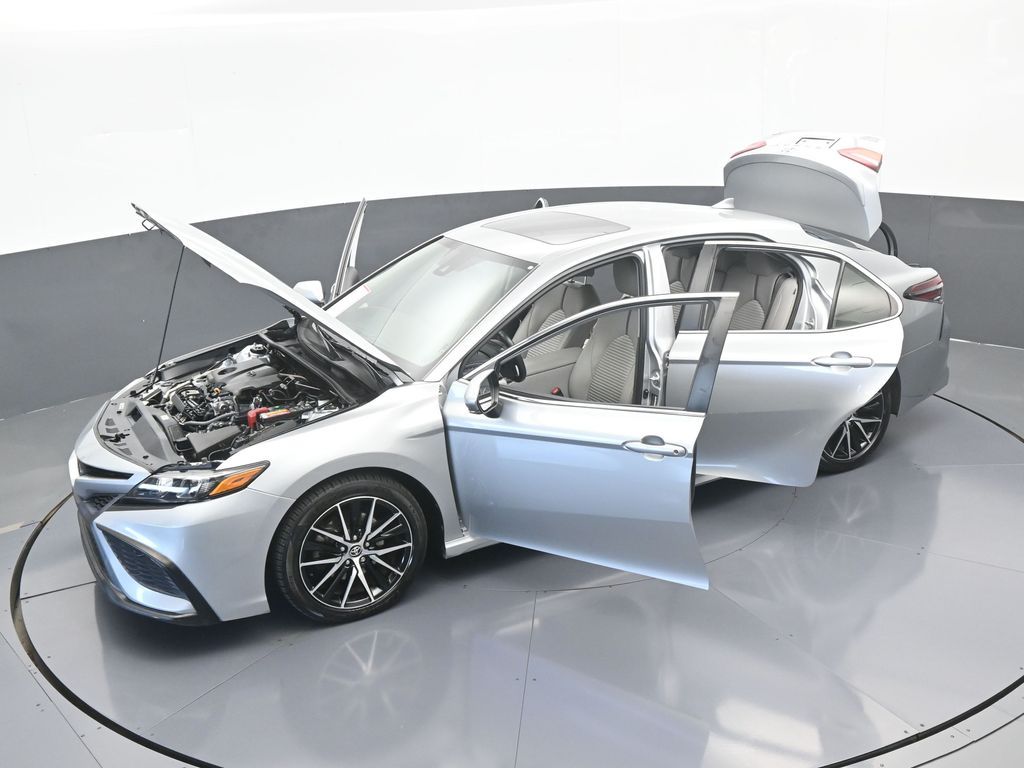 Used 2021 Celestial Silver Metallic Toyota SE image 61