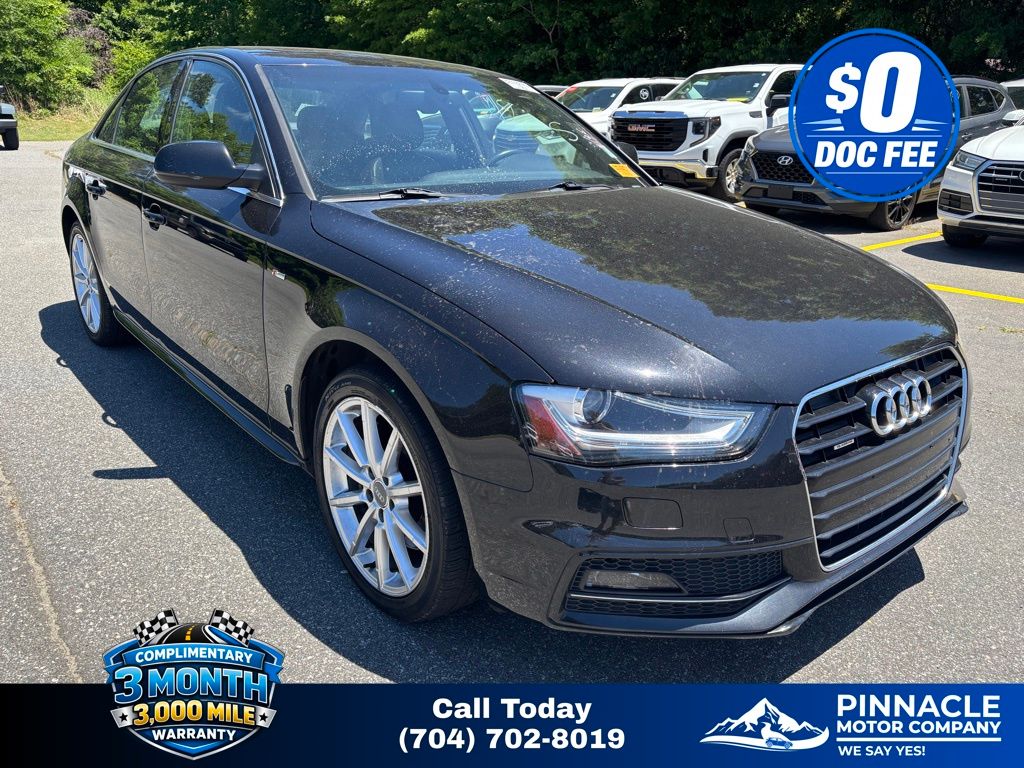 Black 2014 Audi A4 2.0T quattro Premium Plus AWD Sedan All-Wheel Drive 8-Speed Automatic