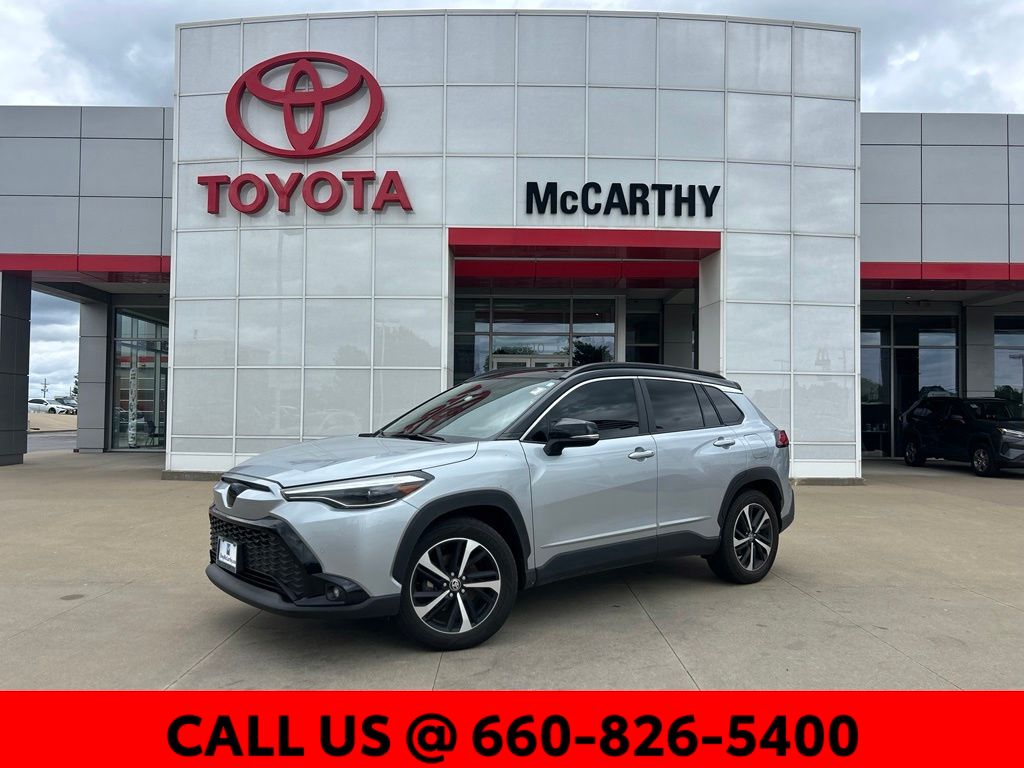 Sonic Silver 2025 Toyota Corolla Cross Hybrid XSE AWD SUV / Crossover All-Wheel Drive Continuously Variable Transmission