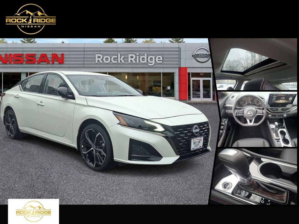 Pearl White 2025 Nissan Altima Sedan All-Wheel Drive Continuously Variable Transmission