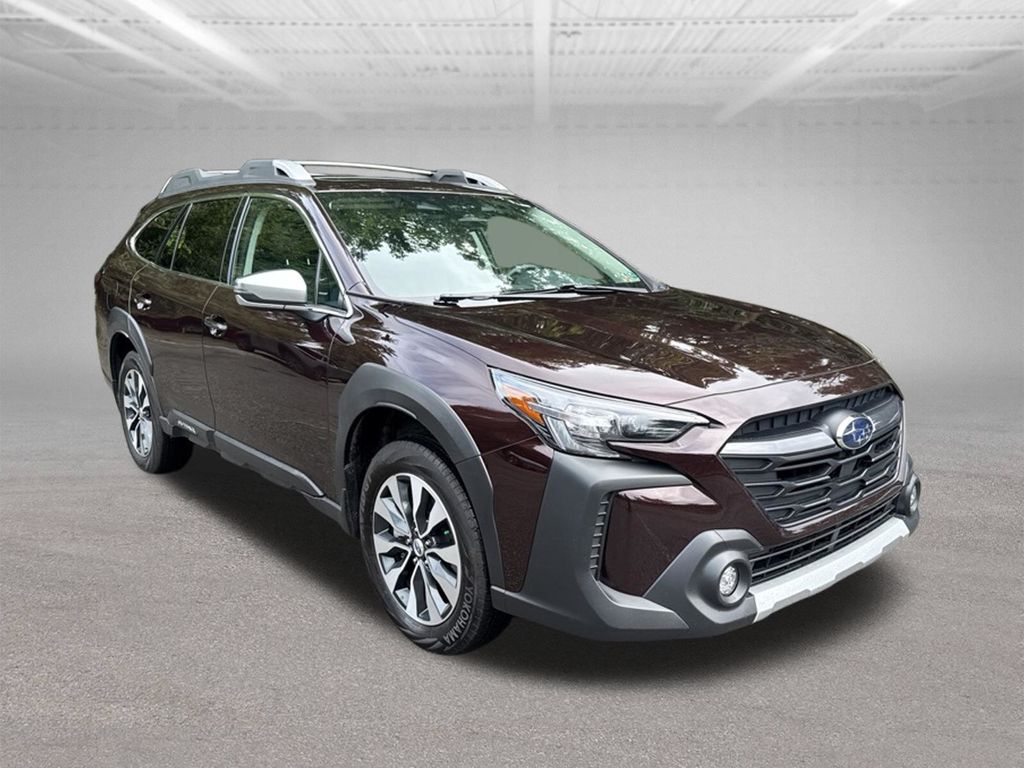 2025 Subaru Outback Touring Red at Rafferty Subaru