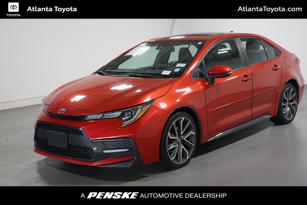Barcelona Red Metallic 2020 Toyota Corolla Sedan Front-Wheel Drive Continuously Variable Transmission