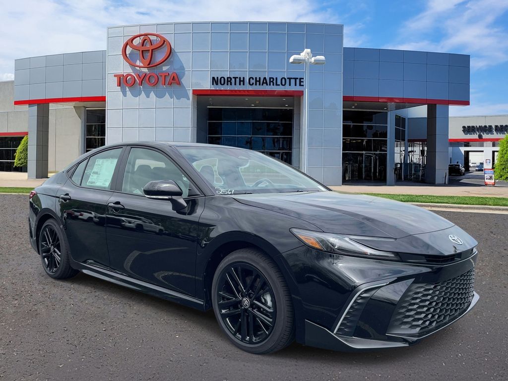 Midnight Black 2026 Toyota Camry SE FWD Sedan Front-Wheel Drive Continuously Variable Transmission