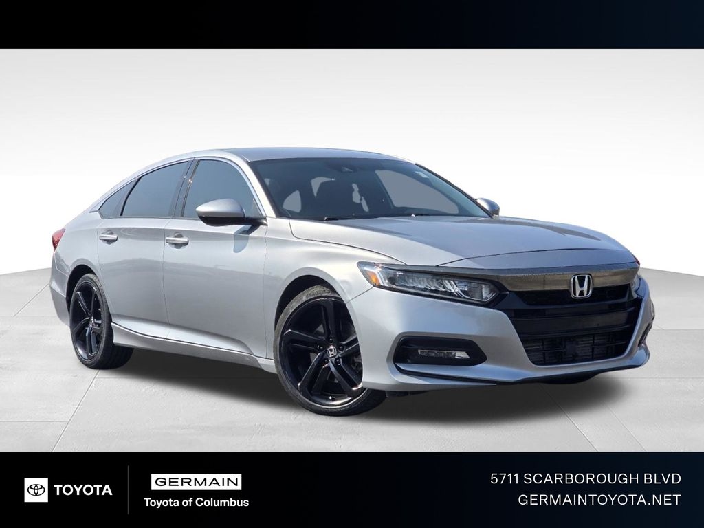 Silver 2019 Honda Accord Sedan Front-Wheel Drive Continuously Variable Transmission