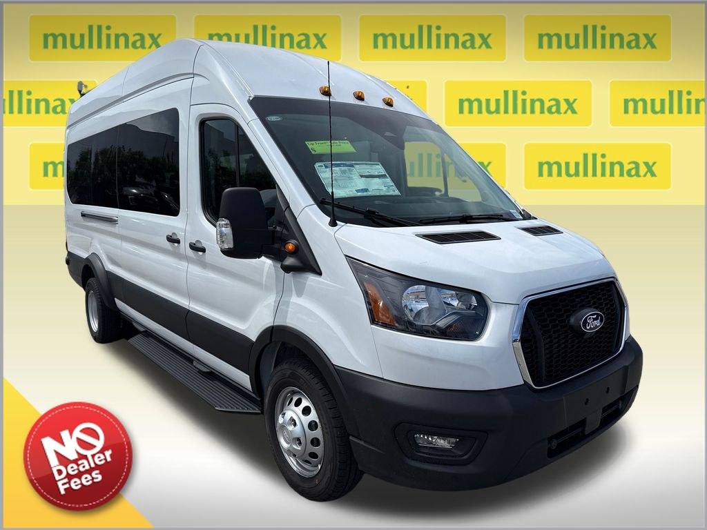 Oxford White 2027 Ford Transit Passenger Van Rear-Wheel Drive 