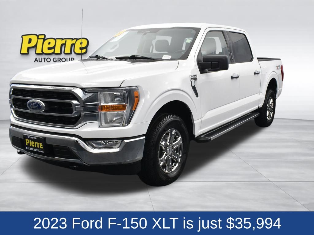 Oxford White 2023 Ford F-150 XLT SuperCrew 4WD Pickup Truck Four-Wheel Drive Automatic