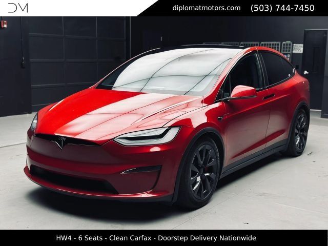 Red Multi-Coat 2023 Tesla Model X SUV / Crossover All-Wheel Drive 1-Speed Automatic